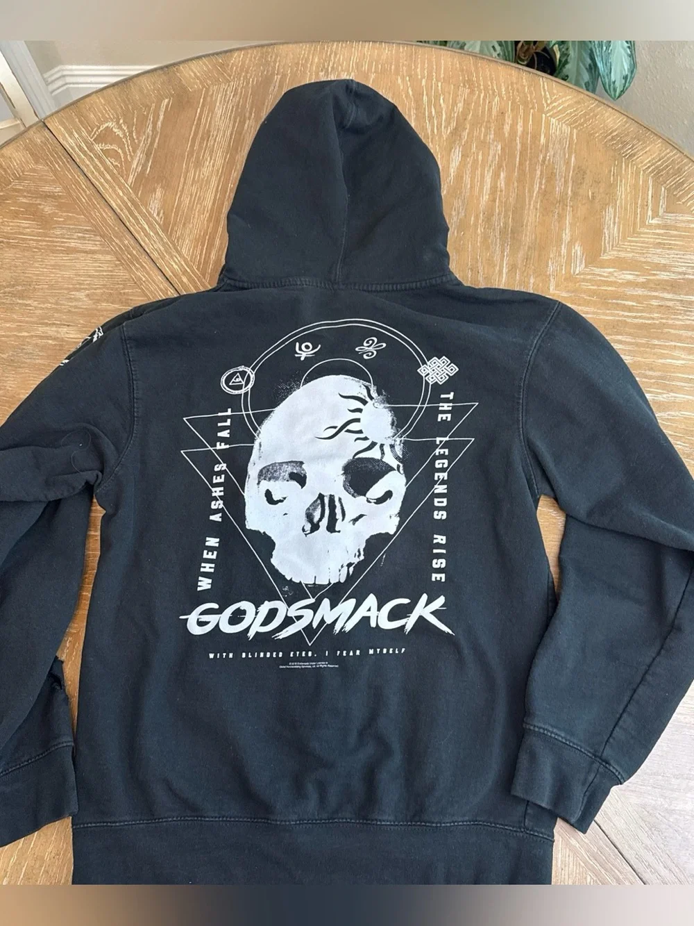 Godsmack When Ashes Fall Graphic Zip-Up Hoodie Jacket